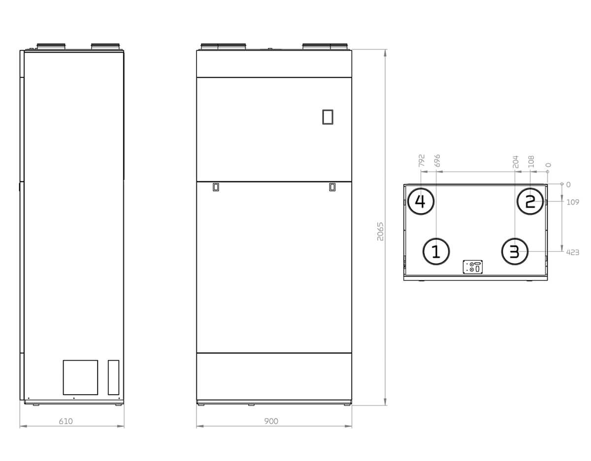 Compact P2 - Dimenzije
